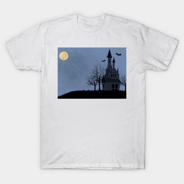 Spooky Haunted House T-Shirt by NewburyBoutique